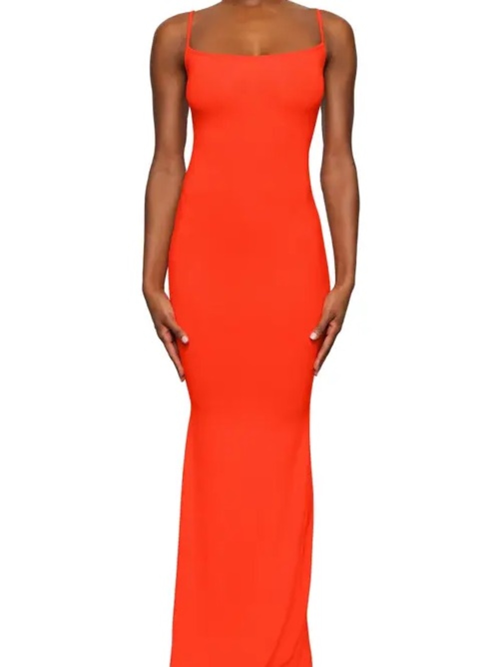 Skims soft lounge slip dress fire xs